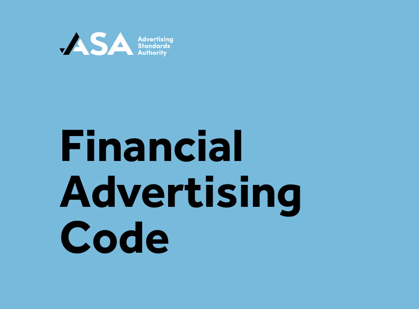 Financial Advertising Code now applies